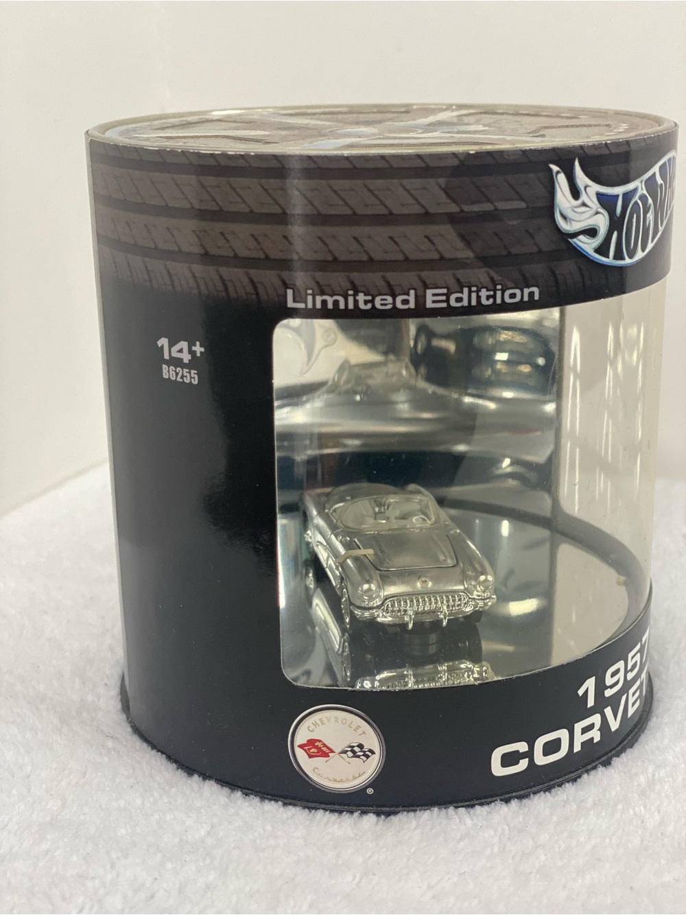 Hot Wheels 2003 Oil Can Car Series 1957 Sliver Corvette Die-Cast Car 1 Of 15000 - Picture 2 of 8